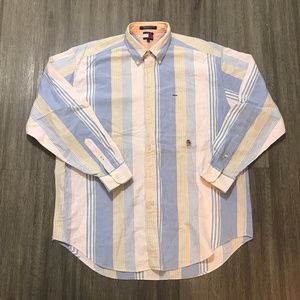 Vintage 90s Tommy Hilfiger Cotton Pastel Shirt